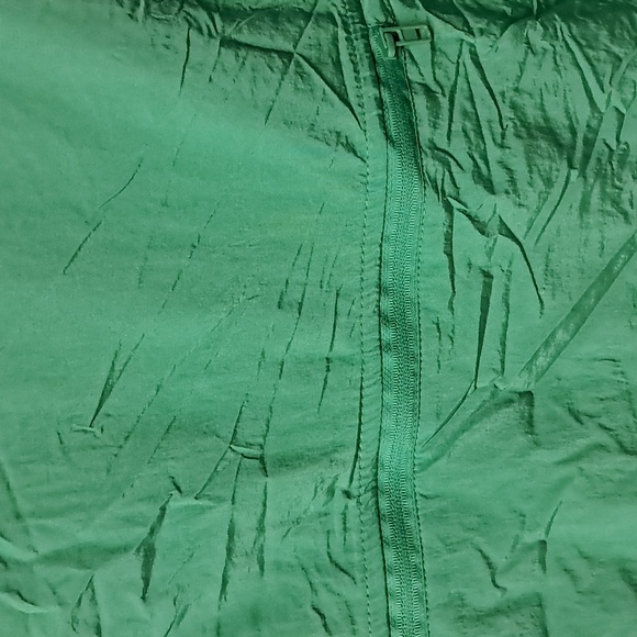 NWT Plus Size Diane Von Furstenberg, DVF, green Nylon Half Zip Jacket - Picture 8 of 9